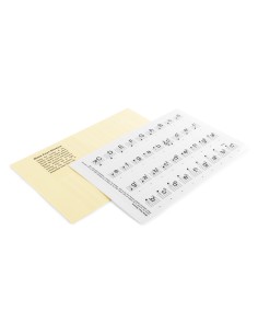 KB-KEY PEGATINAS NO PERMANENTES DE NOTAS PARA TECLADO