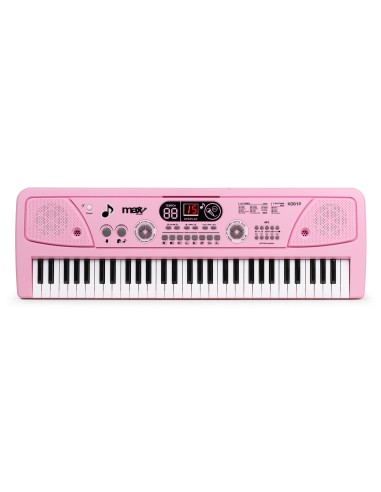 KD61P TECLADO ELECTRÓNICO 61 TECLAS CON BATERÍA ROSA