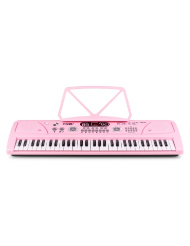KD61P TECLADO ELECTRÓNICO 61 TECLAS CON BATERÍA ROSA
