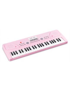 KD49P TECLADO ELECTRÓNICO 49 TECLAS CON BATERÍA ROSA
