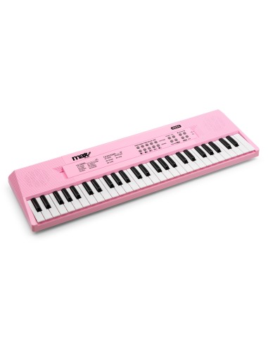 KD54 TECLADO ELECTRÓNICO 54 TECLAS CON BATERÍA ROSA