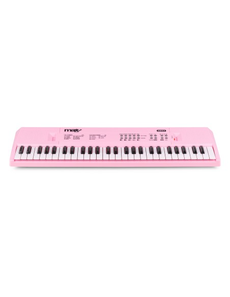 KD54 TECLADO ELECTRÓNICO 54 TECLAS CON BATERÍA ROSA