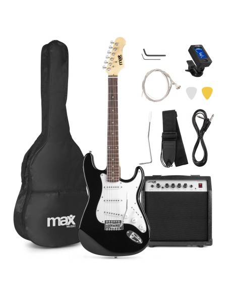 GIGKIT CONJUNTO GUITARRA ELÉCTRICA NEGRO