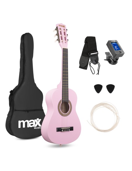 SOLOART JUNIOR 1/4 CONJUNTO GUITARRA CLÁSICA ROSA