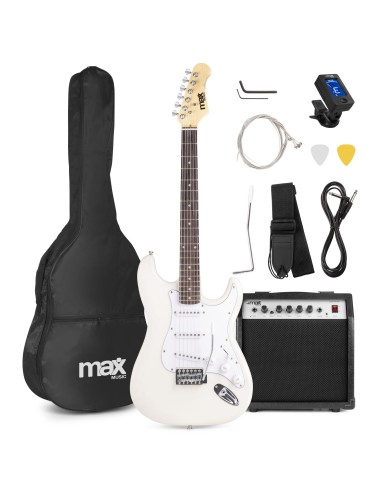 GIGKIT CONJUNTO GUITARRA ELÉCTRICA BLANCO