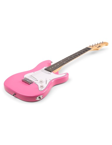InicioHiFi domesticoInstrumentsGuitars Power Dynamics GIGKIT JUNIOR CONJUNTO GUITARRA ELÉCTRICA ROSA 3/4 vista 4
