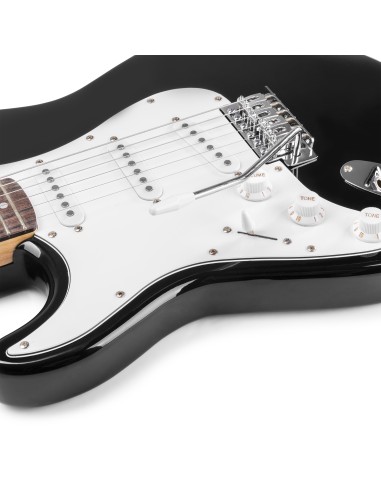 GIGKIT CONJUNTO GUITARRA ELÉCTRICA NEGRO ZURDO