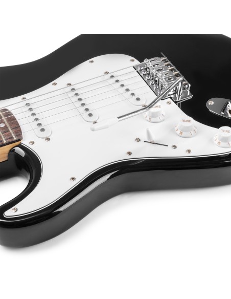 GIGKIT CONJUNTO GUITARRA ELÉCTRICA NEGRO ZURDO
