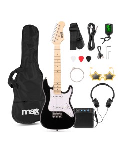 GIGKIT JUNIOR CONJUNTO GUITARRA ELÉCTRICA NEGRO 1/4