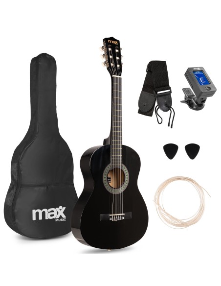 SOLOART JUNIOR 3/4 CONJUNTO GUITARRA CLÁSICA NEGRO
