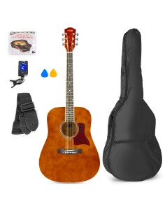SOLOJAM CONJUNTO GUITARRA ACÚSTICA NATURAL OSCURA