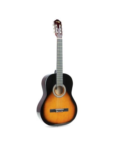 InicioHiFi domesticoInstrumentsGuitars SOLOART CONJUNTO GUITARRA CLÁSICA SUNBURST vista 5