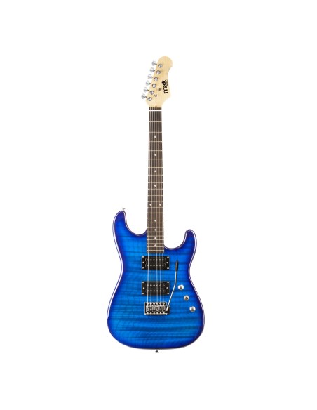 GIGKIT GUITARRA ELÉCTRICA ESTILO ACOLCHADO AZUL OSCURO