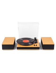 TUPELO TOCADISCOS BT CON 2 ALTAVOCES BAMBÚ