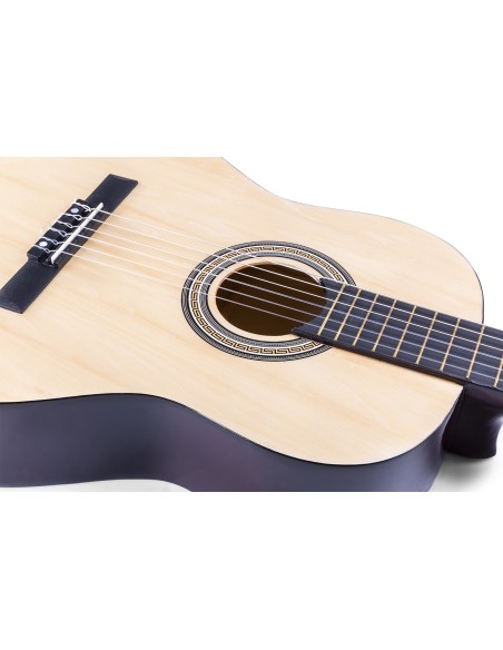 InicioHiFi domesticoInstrumentsGuitars SOLOART CONJUNTO GUITARRA CLÁSICA NATURAL vista 6