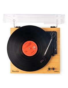 TUPELO TOCADISCOS BT CON 2 ALTAVOCES BAMBÚ