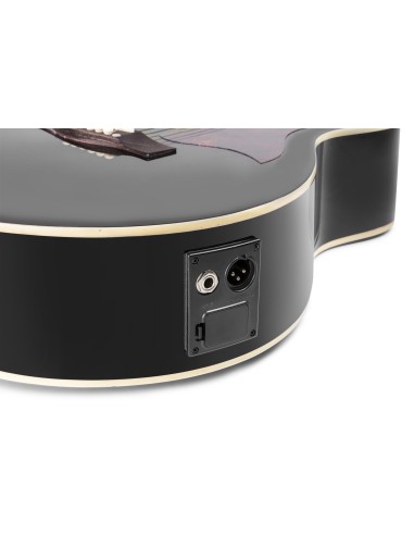 SHOWKIT CONJUNTO GUITARRA ACÚSTICA ELECTRIFICADA NEGRA