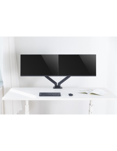 MAD20G BRAZO DOBLE PARA MONITOR CON AMORTIGUADOR DE GAS 17”- 32”