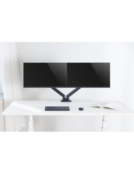 MAD20G BRAZO DOBLE PARA MONITOR CON AMORTIGUADOR DE GAS 17”- 32”