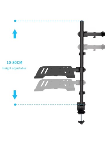 CMA10L BRAZO PARA UN MONITOR DE 13"- 32" CON SOPORTE PARA PORTÁTIL