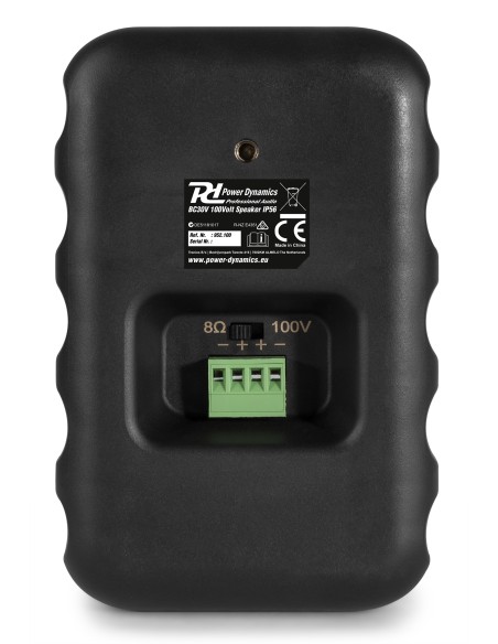 BC30V PAREJA ALTAVOCES NEGRO 100V 8 OHM 3" 60W - IPX5