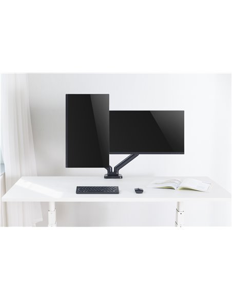 MAD20G BRAZO DOBLE PARA MONITOR CON AMORTIGUADOR DE GAS 17”- 32”