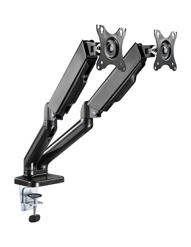 MAD20G BRAZO DOBLE PARA MONITOR CON AMORTIGUADOR DE GAS 17”- 32”
