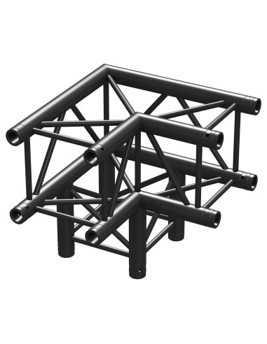 P30-C30 TRUSS 3 VIAS CORNER 90º NEGRO