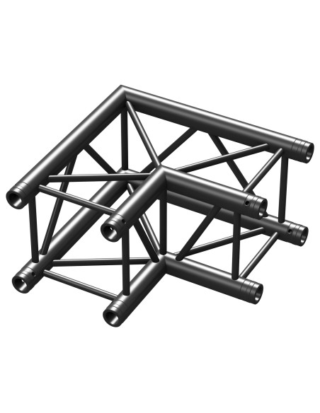 P30-C21 TRUSS 2 VIAS CORNER 90º NEGRO