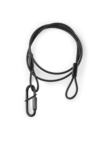 SAF75 CABLE DE SEGURIDAD 75CM X 3MM 30KG NEGRA