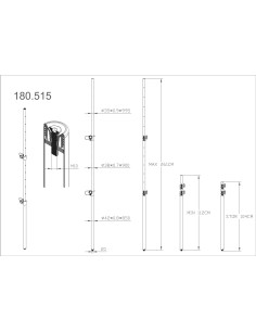 MPS-T26M TUBO DE DISTANCIA DE 3 SEGMENTOS 2