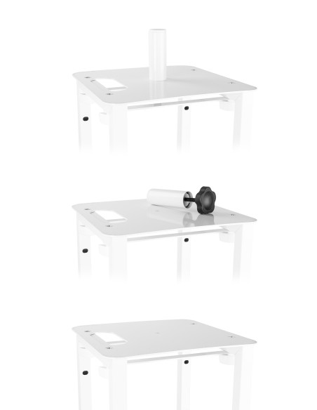 DJP170 PEDESTAL DJ CON PLACA BASE PLEGABLE