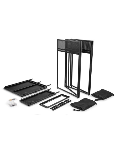 DB6 SISTEMA DE CABINA DE DJ PLEGABLE PRO CON SOPORTE PARA TV