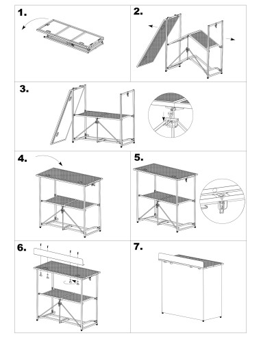 DBF105 SISTEMA DE CABINA DE DJ PLEGABLE PRO QUICK