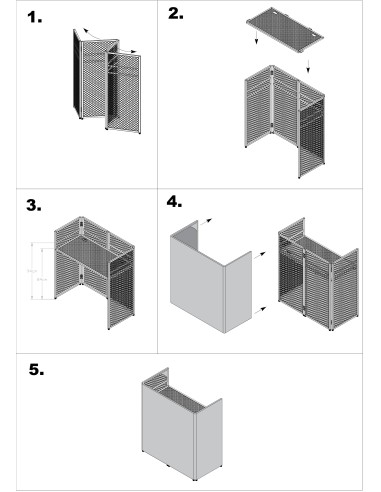 DBC105 SISTEMA DE CABINA DE DJ PLEGABLE EASY