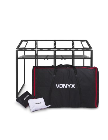 InicioSoportes & escenarioSoportes DJ Vonyx DB5 PRO CABINA DJ ALUMINIO ANCHO 2.0M