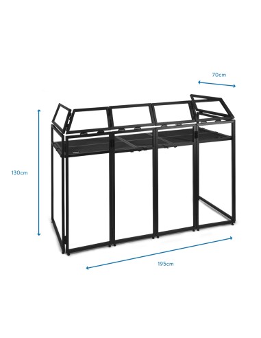 InicioSoportes & escenarioSoportes DJ Vonyx DB5 PRO CABINA DJ ALUMINIO ANCHO 2.0M vista 8