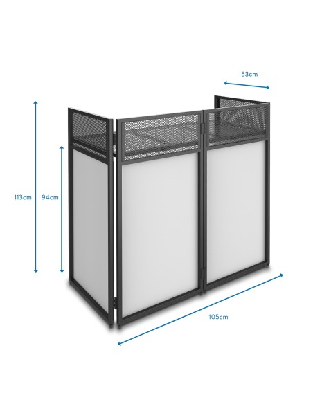 DB4 PRO SISTEMA DE CABINA DJ PLEGABLE DE 4 CUERPOS