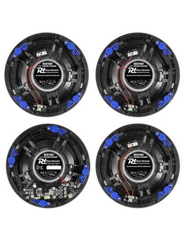 NCBT604 CONJUNTO ALTAVOCES DE TECHO DE BAJO PERFIL AMPLIFICADOS BT 6.5" BLANCO