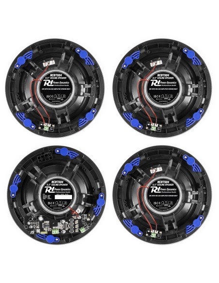 NCBT604 CONJUNTO ALTAVOCES DE TECHO DE BAJO PERFIL AMPLIFICADOS BT 6.5" BLANCO