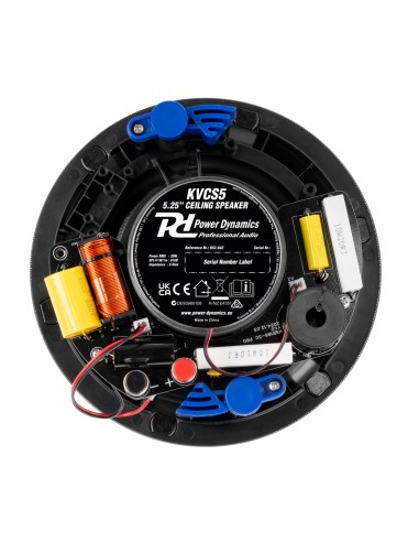 KVCS5 HQ ALTAVOZ DE TECHO DE PERFIL BAJO 2 VÍAS 5.25" BLANCO