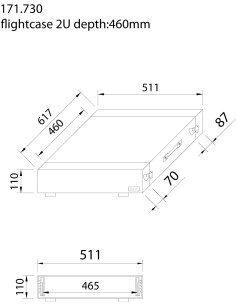 PD-F2U MALETA DE TRANSPORTE PARA EQUIPOS 19'- 2U 2