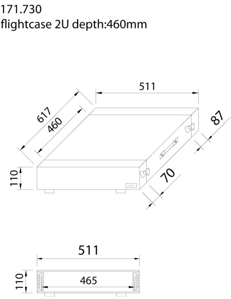 PD-F2U MALETA DE TRANSPORTE PARA EQUIPOS 19'- 2U