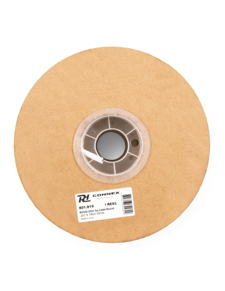 RX12W CABLE ALTAVOZ LINEA DE 100V, 2 X 1.5MM, 15A, BLANCO, 100M