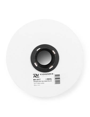 RX10W CABLE ALTAVOZ LINEA DE 100V, 2 X 1.5MM, 15A, BLANCO, 50M