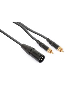 CX58-1 CABLE XLR MACHO - 2X RCA MACHO 1.5M