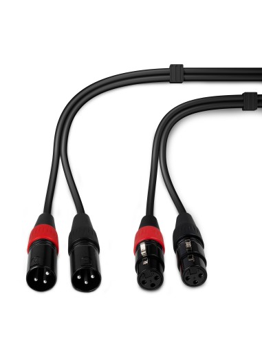CX60-12 CABLE 2XXLR MACHO-2XXLR HEMBRA 12M
