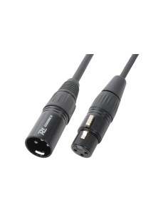 CX36-12 MACHO XLR- HEMBRA XLR, NEGRO, 12M