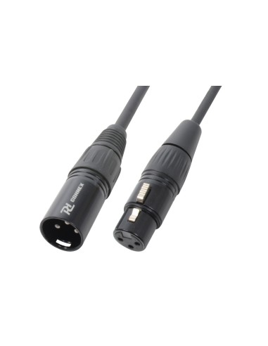 CX36-12 MACHO XLR- HEMBRA XLR, NEGRO, 12M