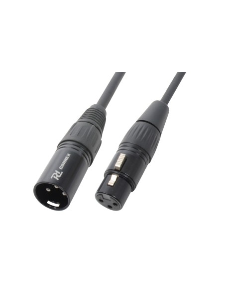 CX36-12 MACHO XLR- HEMBRA XLR, NEGRO, 12M